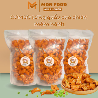 Combo 1.5kg quẩy cua chiên mắm hành, đồ ăn vặt ngon giá rẻ