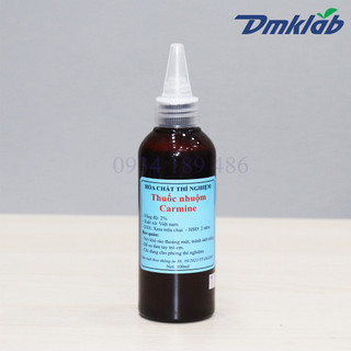 Carmine acetic 2% 100ml nhuộm nhiễm sắc thể làm tiêu bản nguyên phân giảm phân
