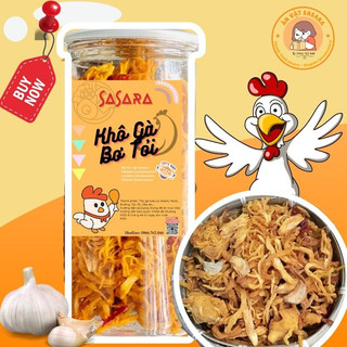 Khô gà bơ tỏi nhà sasara 500gr