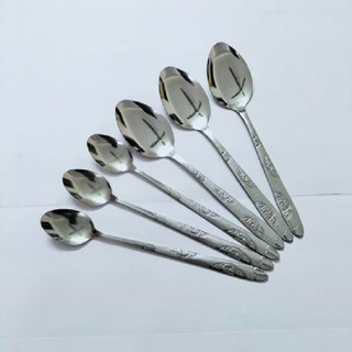 Combo 10 thìa,Rĩa cafe cán hoa văn cao cấp