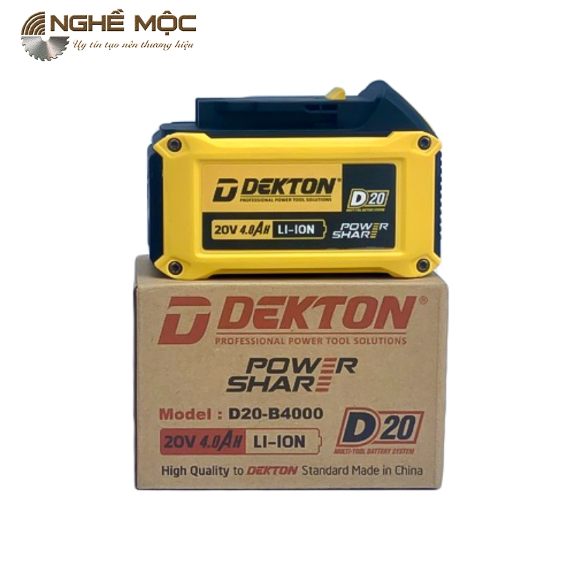 Pin DEKTON 20V 4.0Ah D20-B4000 (Chân pin Dewalt)