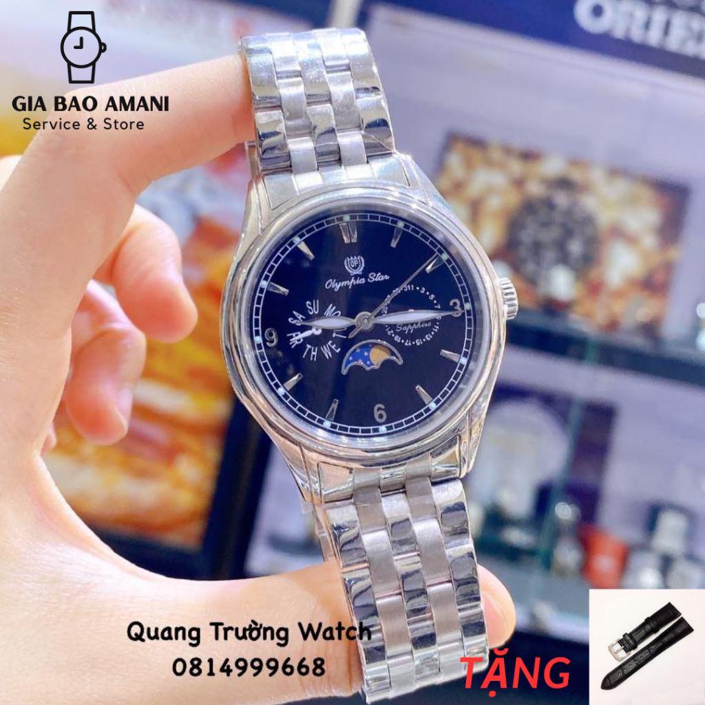 Đồng Hồ Nam Olympia Star Quartz OPA98022-00M-659 Chính Hãng Tặng Dây Da Cao Cấp