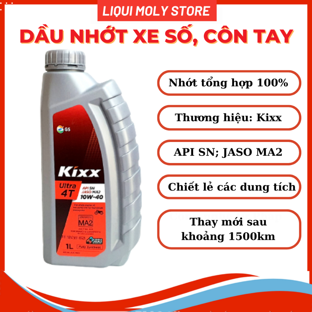 Dầu Nhớt Tổng Hợp Kixx Ultra 10W40 Nhập Khẩu Hàn Quốc