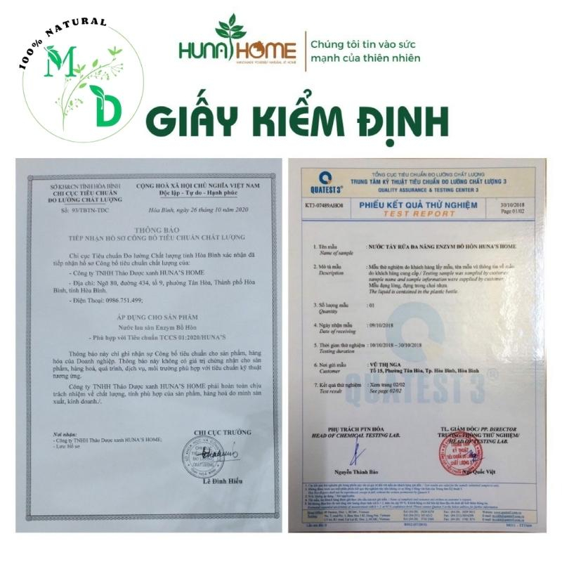 Nước rửa chén đĩa hữu cơ không hại da tay, Nước tẩy rửa đa năng từ bồ hòn 100% thiên nhiên Hunahome