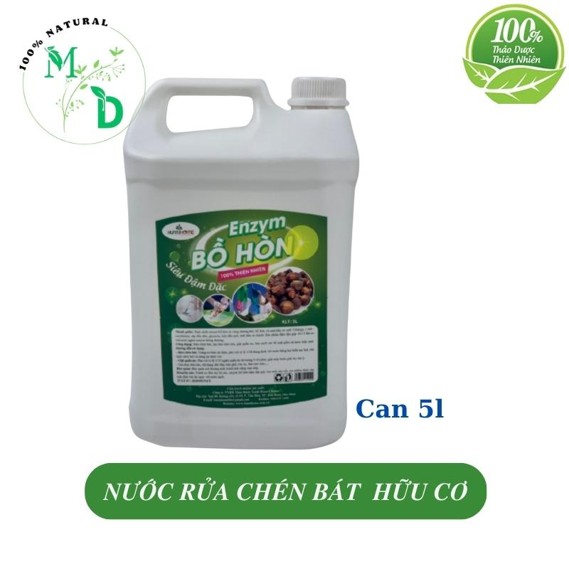 Nước rửa chén đĩa hữu cơ không hại da tay, Nước tẩy rửa đa năng từ bồ hòn 100% thiên nhiên Hunahome