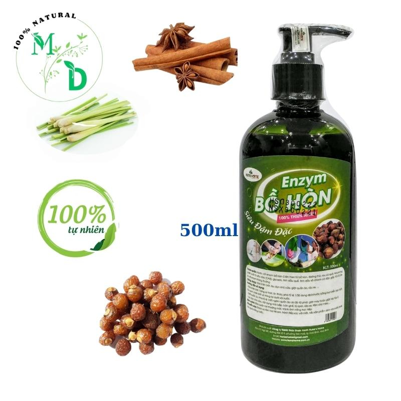 Nước rửa chén đĩa hữu cơ không hại da tay, Nước tẩy rửa đa năng từ bồ hòn 100% thiên nhiên Hunahome