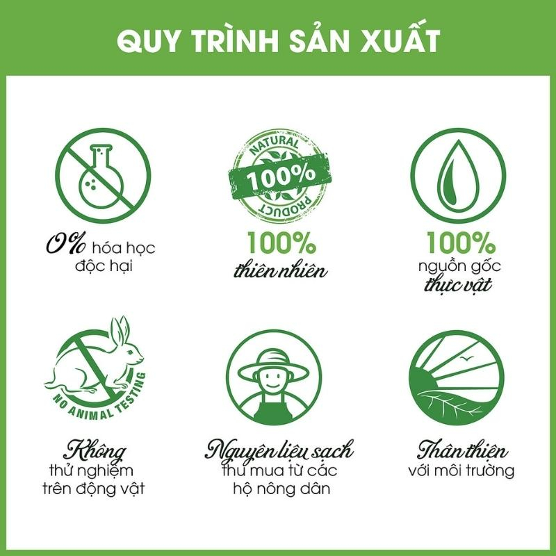 Nước rửa chén đĩa hữu cơ không hại da tay, Nước tẩy rửa đa năng từ bồ hòn 100% thiên nhiên Hunahome