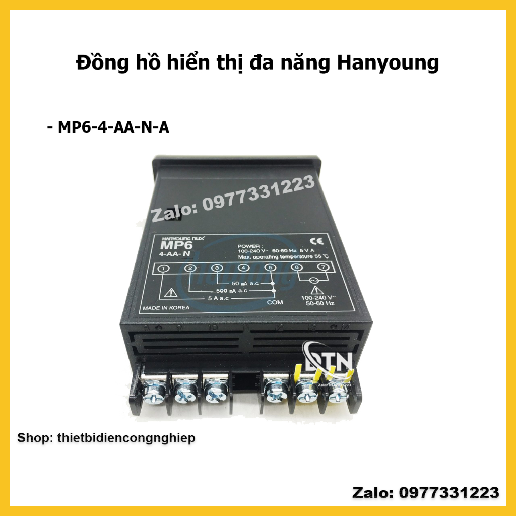 HanYoung MP6-4-AA-N-A Đồng hồ hiển thị đa năng Hanyoung
