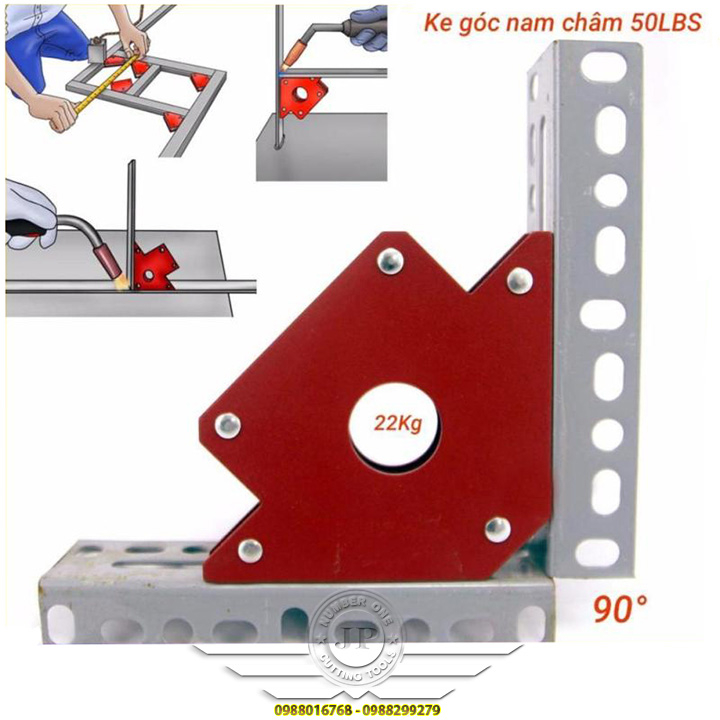 Ke Cữ Nam Châm Ke Góc Nam Châm Hàn Lực Hút 12kg