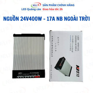 Nguồn 24V17A (400W) vỏ nhôm NB chống nước, Bảo hành chính hãng 12 tháng.