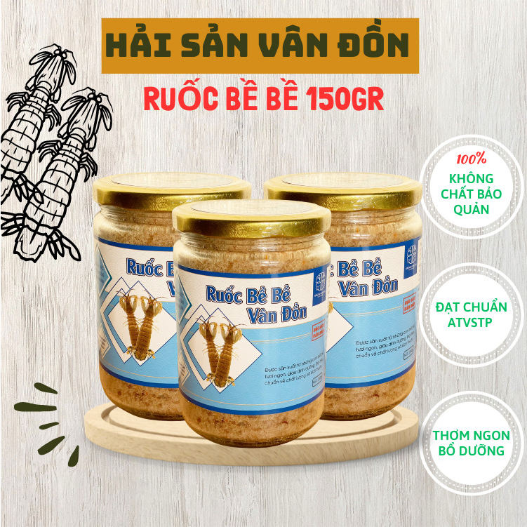 Ruốc bề bề - Lọ thủy tinh 150 Gram - Chà Bông bề bề Vân Đồn - Đặc Sản Số 1 Quảng Ninh.