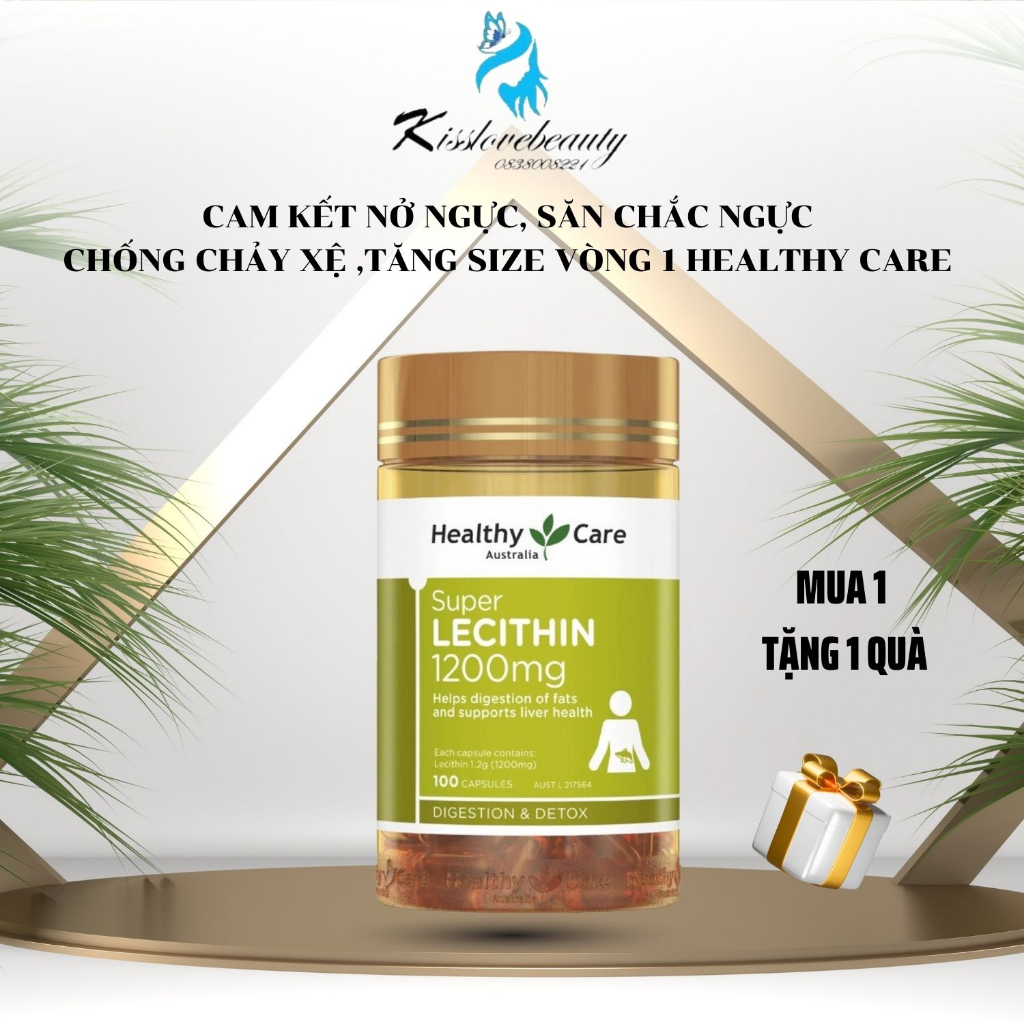 Nở ngực Healthy Care viên uống tăng vòng 1 săn chắc ngực nâng ngực mầm tăng vòng 1 chống chảy xệ làm hồng nhũ hoa