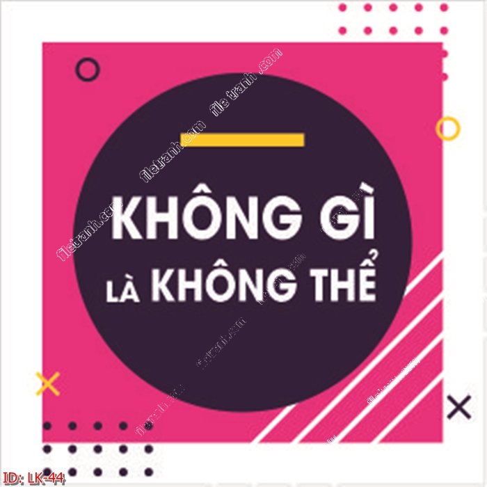 Tranh tạo động lực treo văn phòng câu slogan KHÔNG CÓ GÌ LÀ KHÔNG THỂ