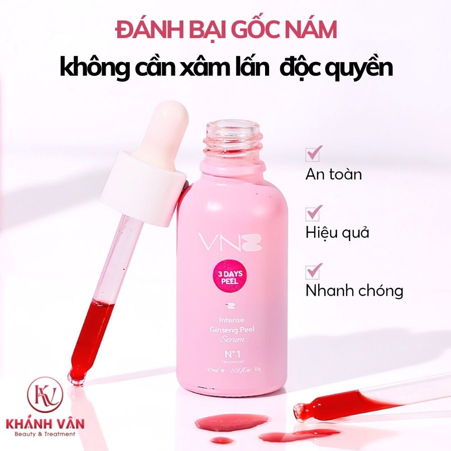 Tinh Chất Peel 3 Day VNB Serum Peel Da Giảm Mụn Xóa Mờ Thâm Nám Xạm Da