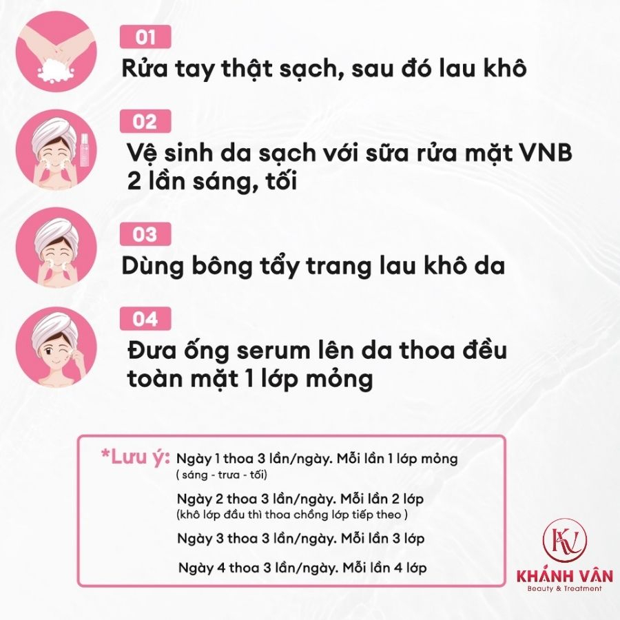 Tinh Chất Peel 3 Day VNB Serum Peel Da Giảm Mụn Xóa Mờ Thâm Nám Xạm Da