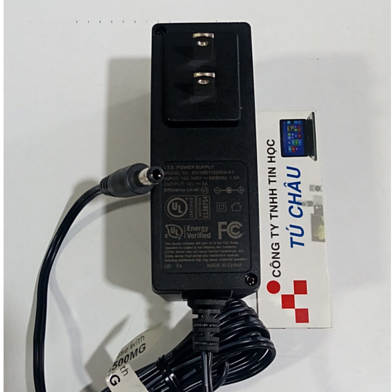 Adapter DC 12V - 3A / Đầu cắm 5.5mm x 2.1mm (Loại tốt)