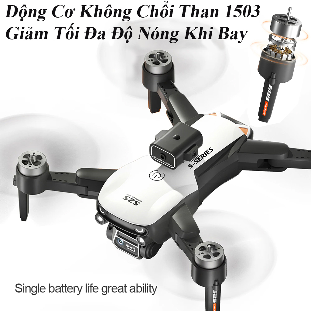 Máy bay Flycam s2s,  Flycam mini drone, Fly mini giá rẻ động cơ không chổi than, giữ vị trí định vị GPS | BigBuy360 - bigbuy360.vn