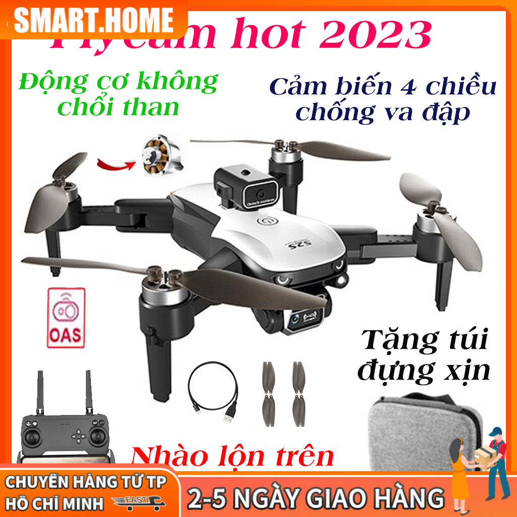 Máy bay Flycam s2s,  Flycam mini drone, Fly mini giá rẻ động cơ không chổi than, giữ vị trí định vị GPS | BigBuy360 - bigbuy360.vn