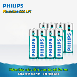 (1 Hộp - 40 Viên) Pin Đũa AAA 3A 1.5V PHIPIPS Chính Hãng Thế Hệ Mới Nhất Dung Lượng Cực Cao Siêu Bền, Pin Cacbon An Toàn