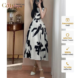 Đầm lụa loang 2 màu cực thu hút 1846