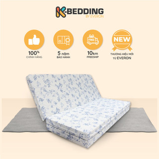 Nệm Gấp Bông Ép K-Bedding by Everon MTP 1m6, bảo hành 5 năm (Giao màu ngẫu nhiên)