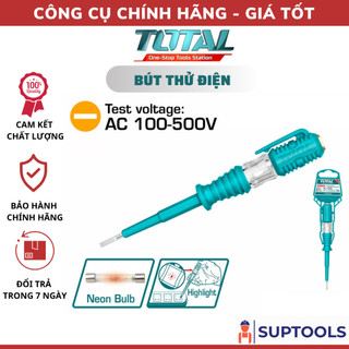 Bút thử điện 3x140mm và 4x190mm total tht291408 - tht291908 kiểm tra dòng diện