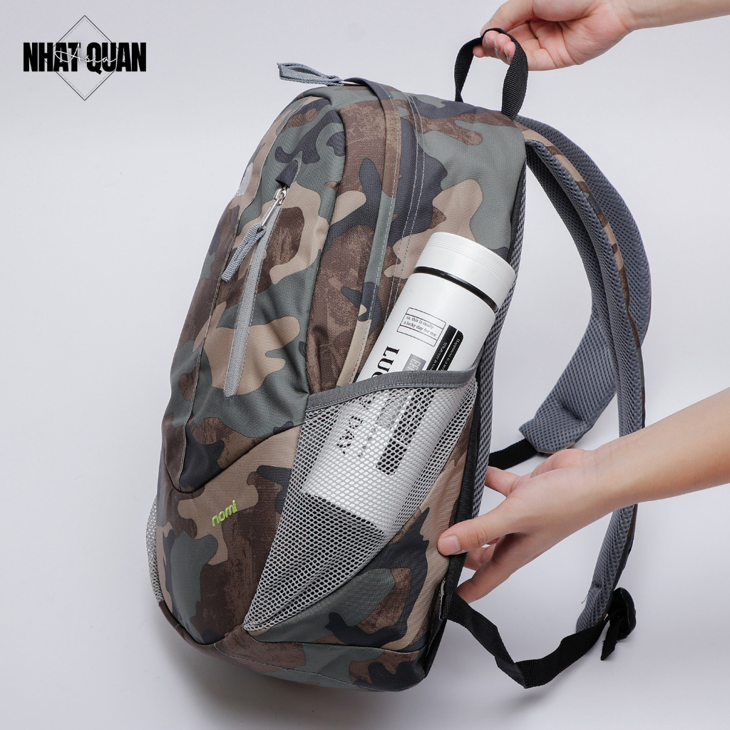 Balo The North Face nomi camo chống thấm cùng 2 ngăn lưới bên hông tiện lợi - Nhật Quân Asia nhatquanasia