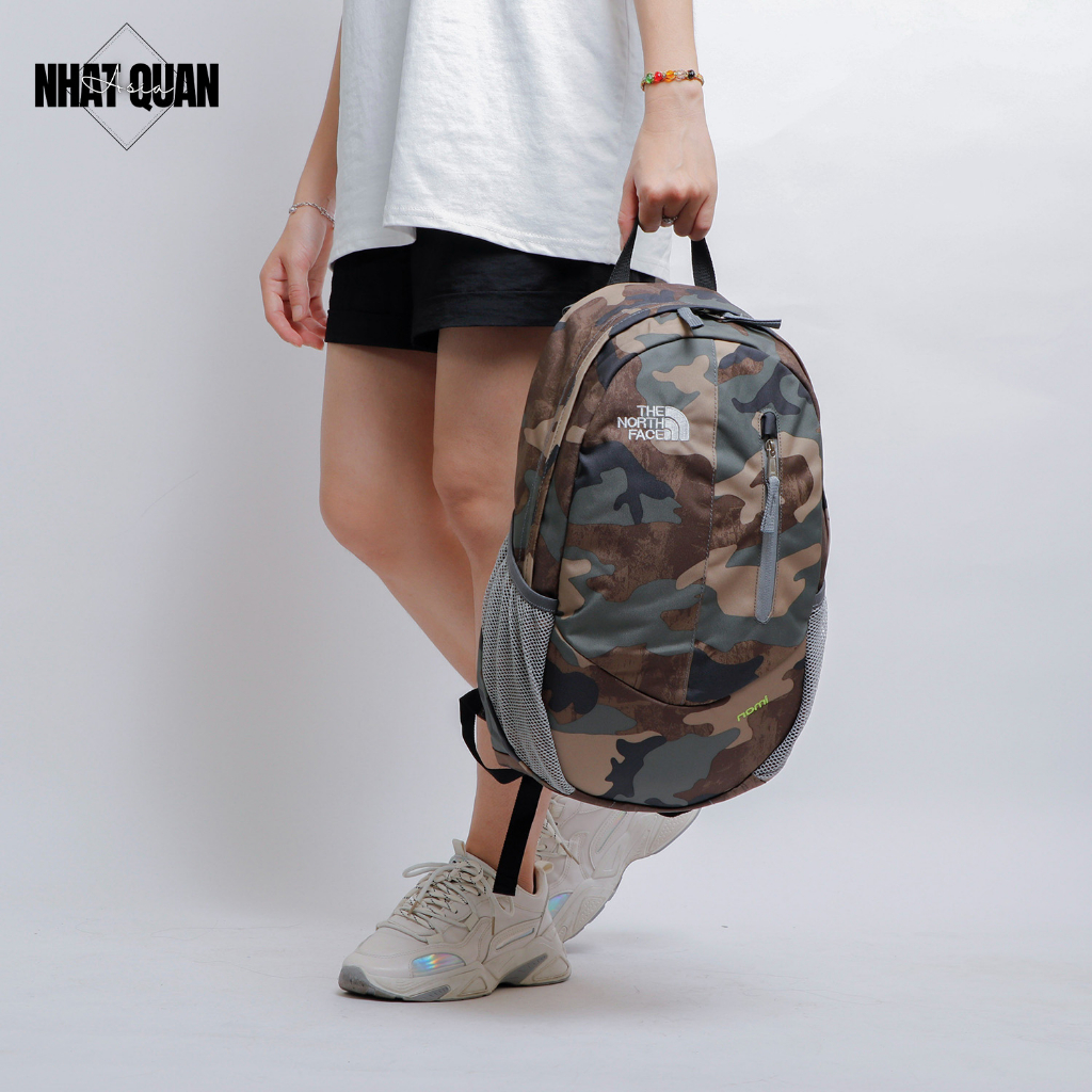 Balo The North Face nomi camo chống thấm cùng 2 ngăn lưới bên hông tiện lợi - Nhật Quân Asia nhatquanasia
