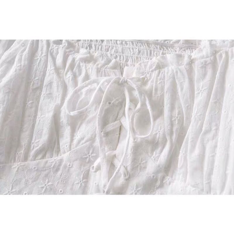 Áo croptop thô thêu đang dây siêu dễ thương BIGSIZE H005