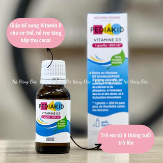 [Hà Hàng Đức] Vitamin PediaKid bổ sung D3 20ml