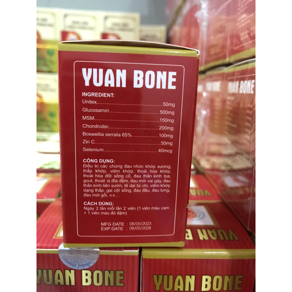 COMBO 20 HỘP  YUANBONE LỌ 40 VIÊN