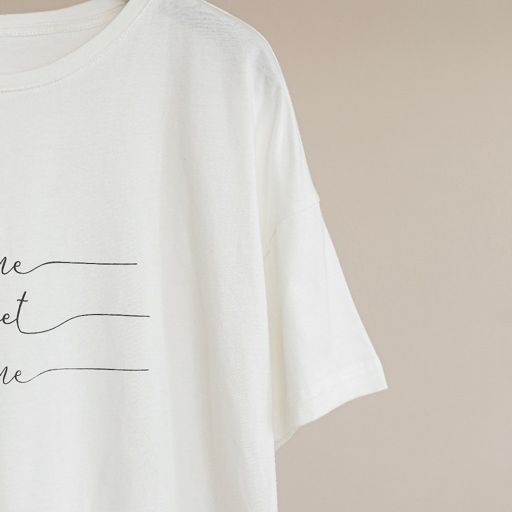 Áo thun mặc nhà nữ MOMOJAMA áo thun tay ngắn chất thun cotton trơn cao cấp áo thun mặc nhà thanh lịch cho nữ