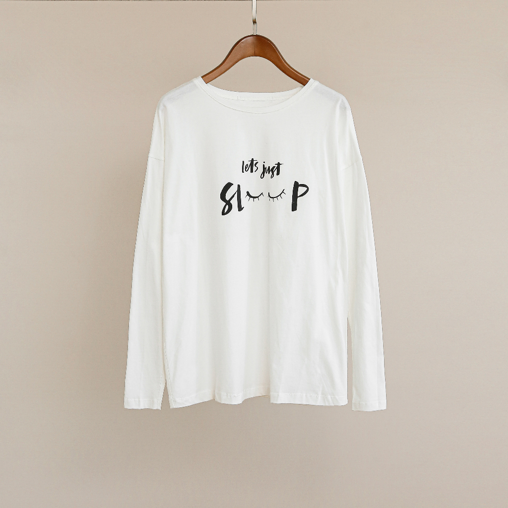 Áo thun mặc nhà nữ MOMOJAMA áo thun tay dài chất thun cotton trơn cao cấp áo thun mặc nhà thanh lịch cho nữ