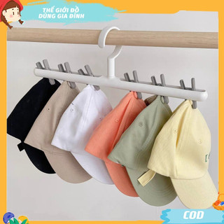 Móc phơi 6 kẹp nhựa phơi đồ, móc kẹp tất mũ khăn đồ lót, kẹp nhựa phơi đồ nhỏ gọn thông minh