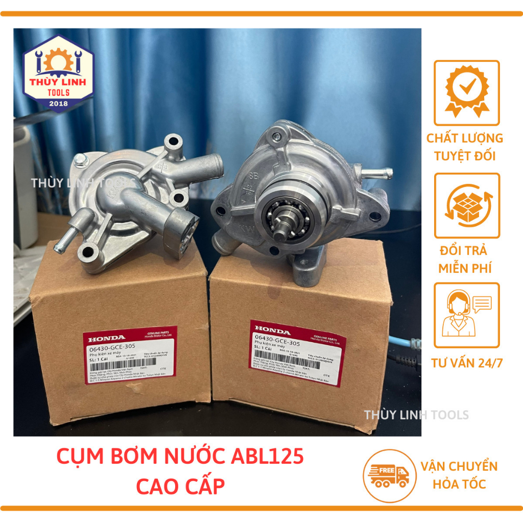 Cụm bơm nước ABL125/ lead125/pcx/shmode/vario cao cấp THÙY LINH TOOLS
