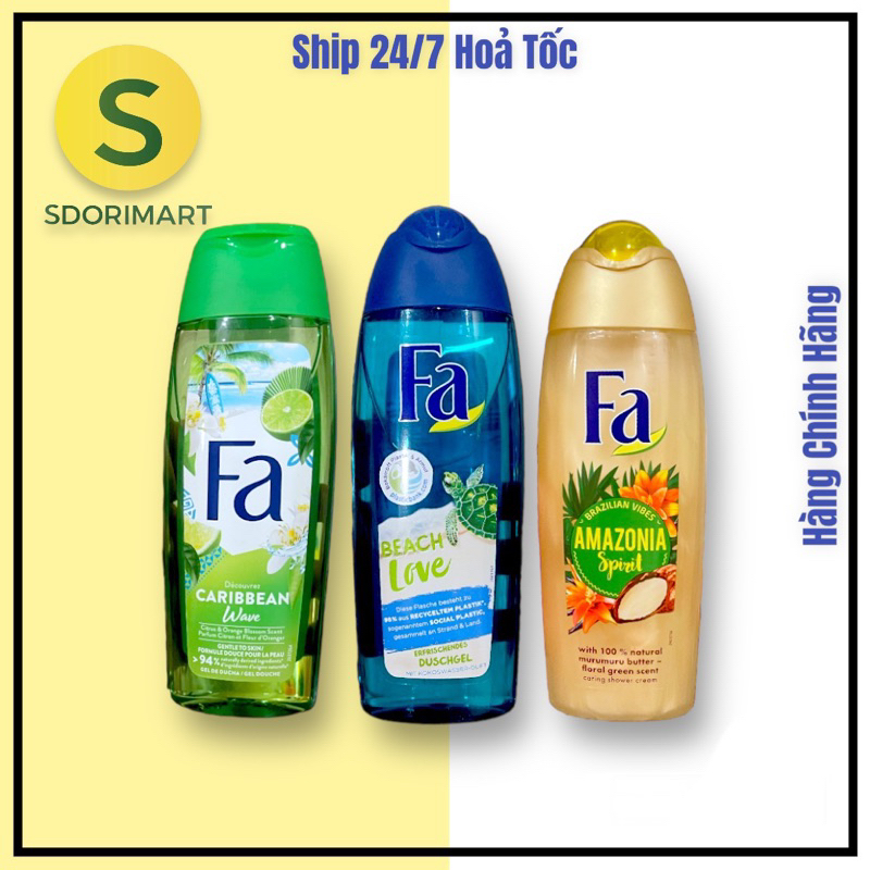 SỮA TẮM FA HƯƠNG THƠM QUYẾN RŨ DÀNH CHO CẢ NAM & NỮ Dung tích 250ml