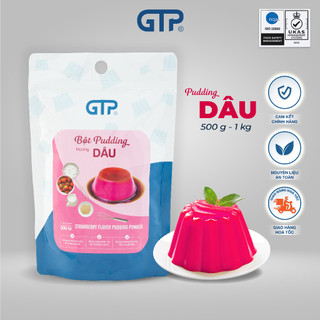 Bột pudding dâu thạch trà sữa 500gr Gia Thịnh Phát - GTP đủ vị
