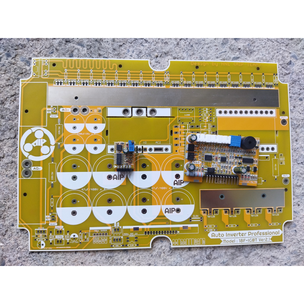 Combo PCB 18 FET V2 + mạch băm + mạch dao động