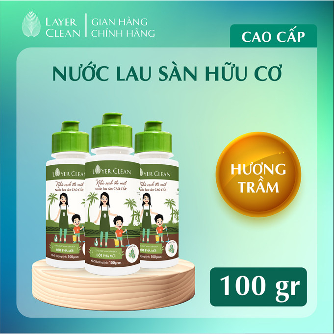 Nước Lau Sàn Hữu Cơ Cao Cấp 100ml - Hương Trầm