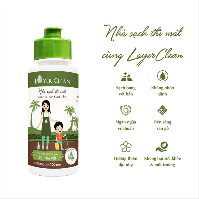Nước Lau Sàn Hữu Cơ Cao Cấp 100ml - Hương Trầm