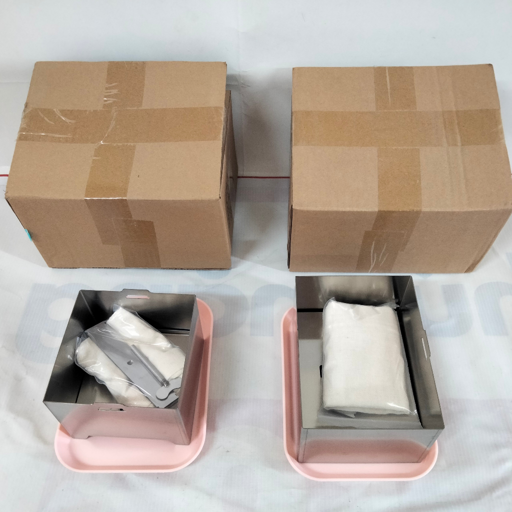 Khuôn Làm Đậu Phụ, Làm Đậu Hũ Inox Khuôn Vuông Nhỏ  Có Chức Năng Ép Tofu Mold Soybean PVN4705