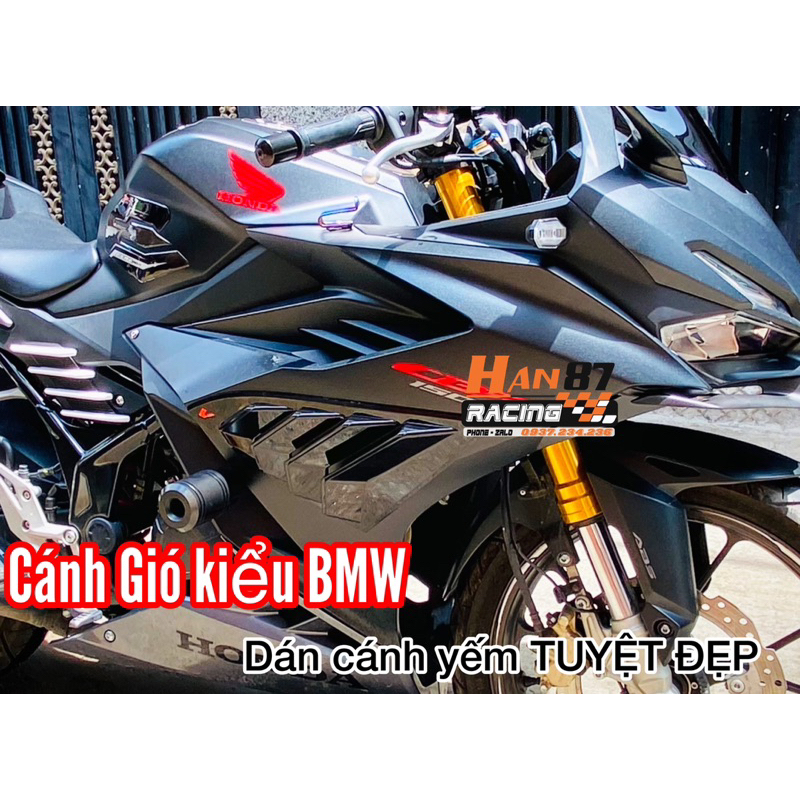 CÁNH GIÓ BMW - hốc gío kiểu BMW - dán keo 3M CBR150 GSX150 R15