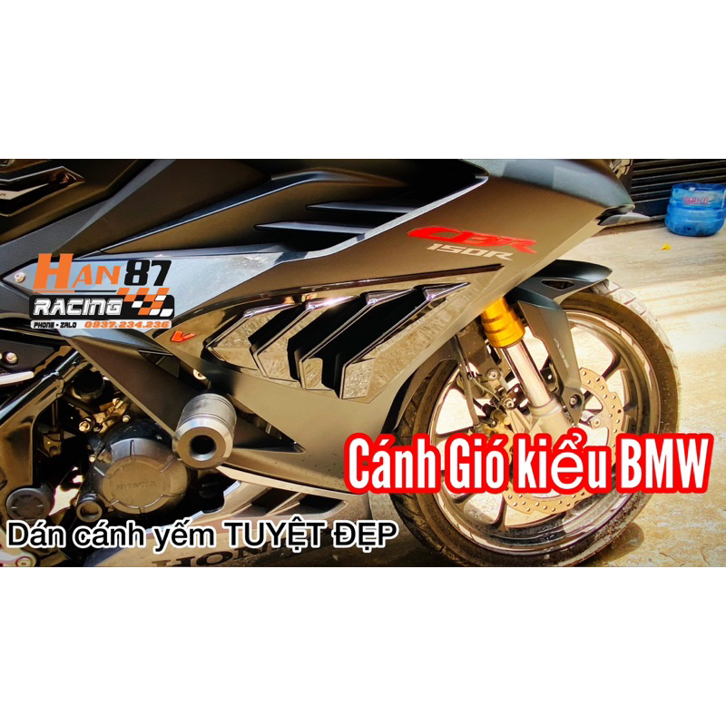CÁNH GIÓ BMW - hốc gío kiểu BMW - dán keo 3M CBR150 GSX150 R15