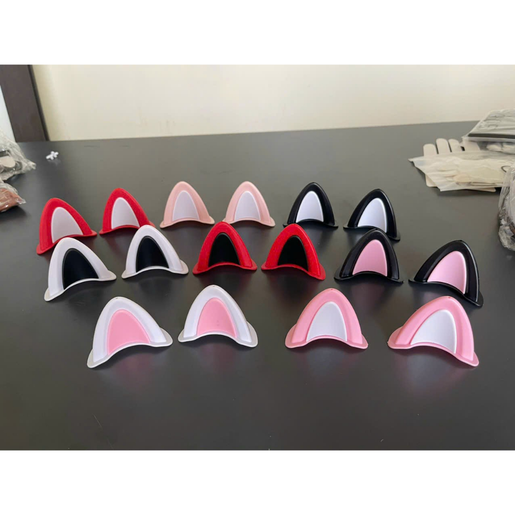 Phụ kiện gắn mũ bảo hiểm: Tai mèo,Tai gấu vào hoa