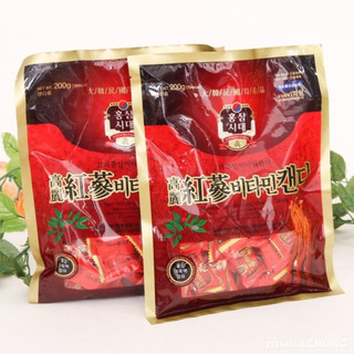 Kẹo Sâm - Kẹo Hồng Sâm Vitamin Hàn Quốc Bịch 200g
