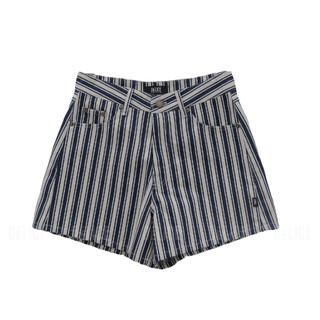 Quần short cạp cao sọc jean cao cấp délice