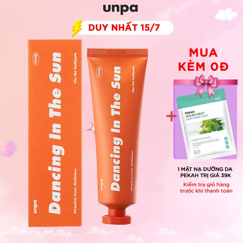 Kem Đánh Răng Unpa Cha Cha Grapefruit Toothpaste 100g