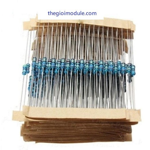 Điện trở 1/4W 1% nhiều giá trị từ 43K - 910K (gói 40-50 con)
