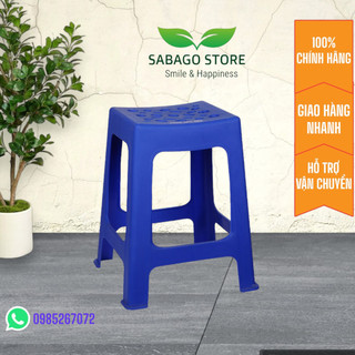 Combo 10 ghế đẩu nhựa, ghế nhựa cao 46cm hàng nhựa Việt Nhật bền đẹp