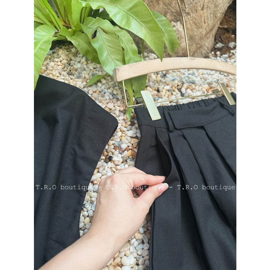 Set thô đũi thắt eo phong cáchmenswear cực sang chảnh hút mắt hàng QCCC